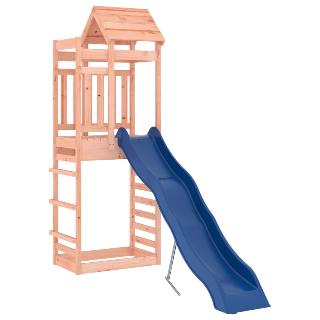 Outdoor Playset Solid Douglas Wood, Blue Large Durable