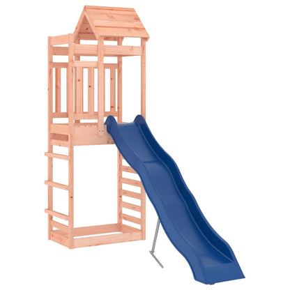 Outdoor Playset Solid Douglas Wood, Blue Large Durable