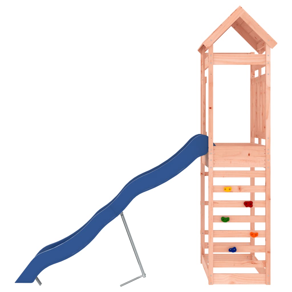 Outdoor Playset Solid Douglas Wood, Blue Large Durable