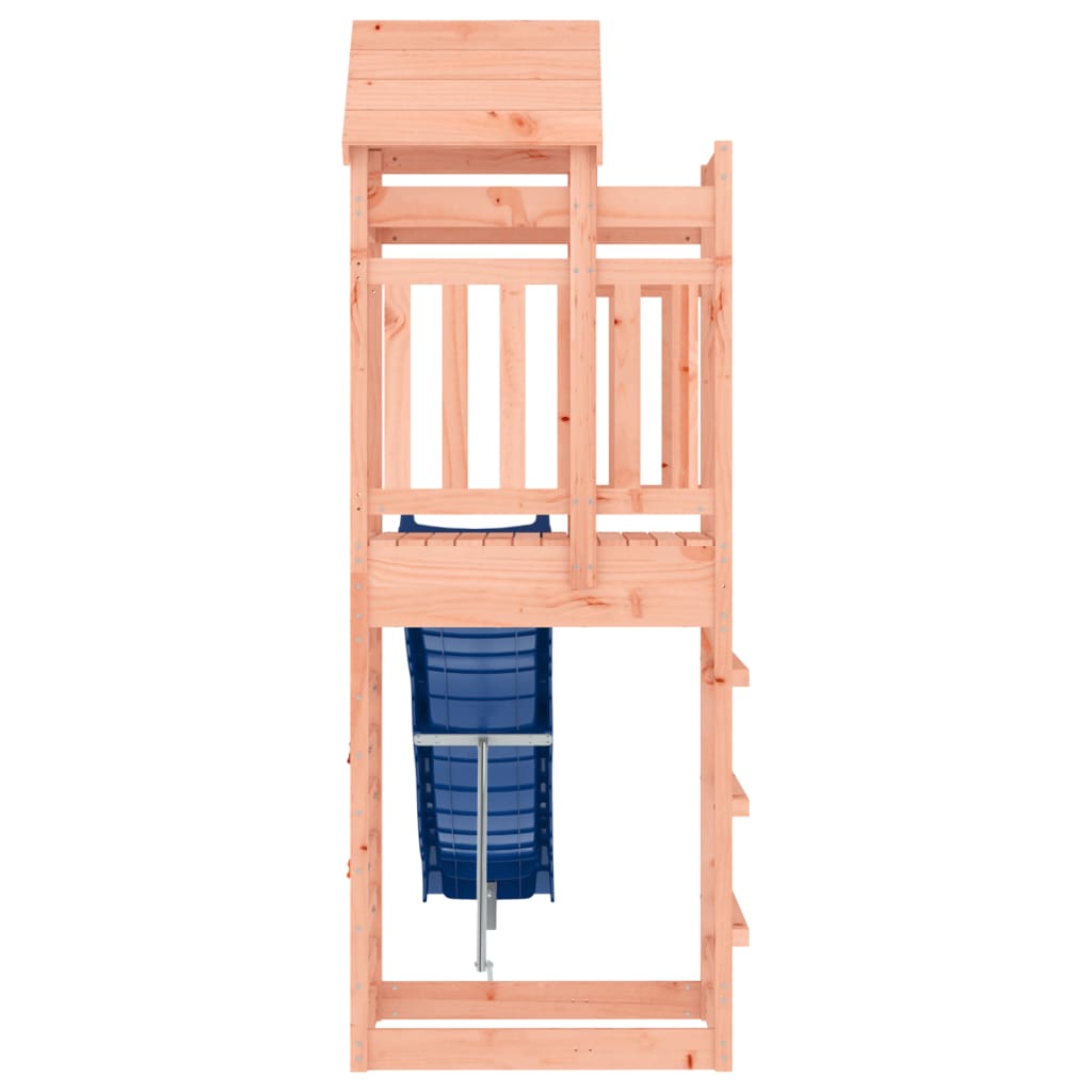 Outdoor Playset Solid Douglas Wood, Blue Large Durable