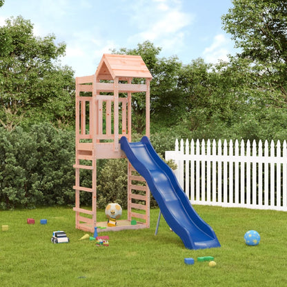 Outdoor Playset Solid Douglas Wood, Blue Large Durable