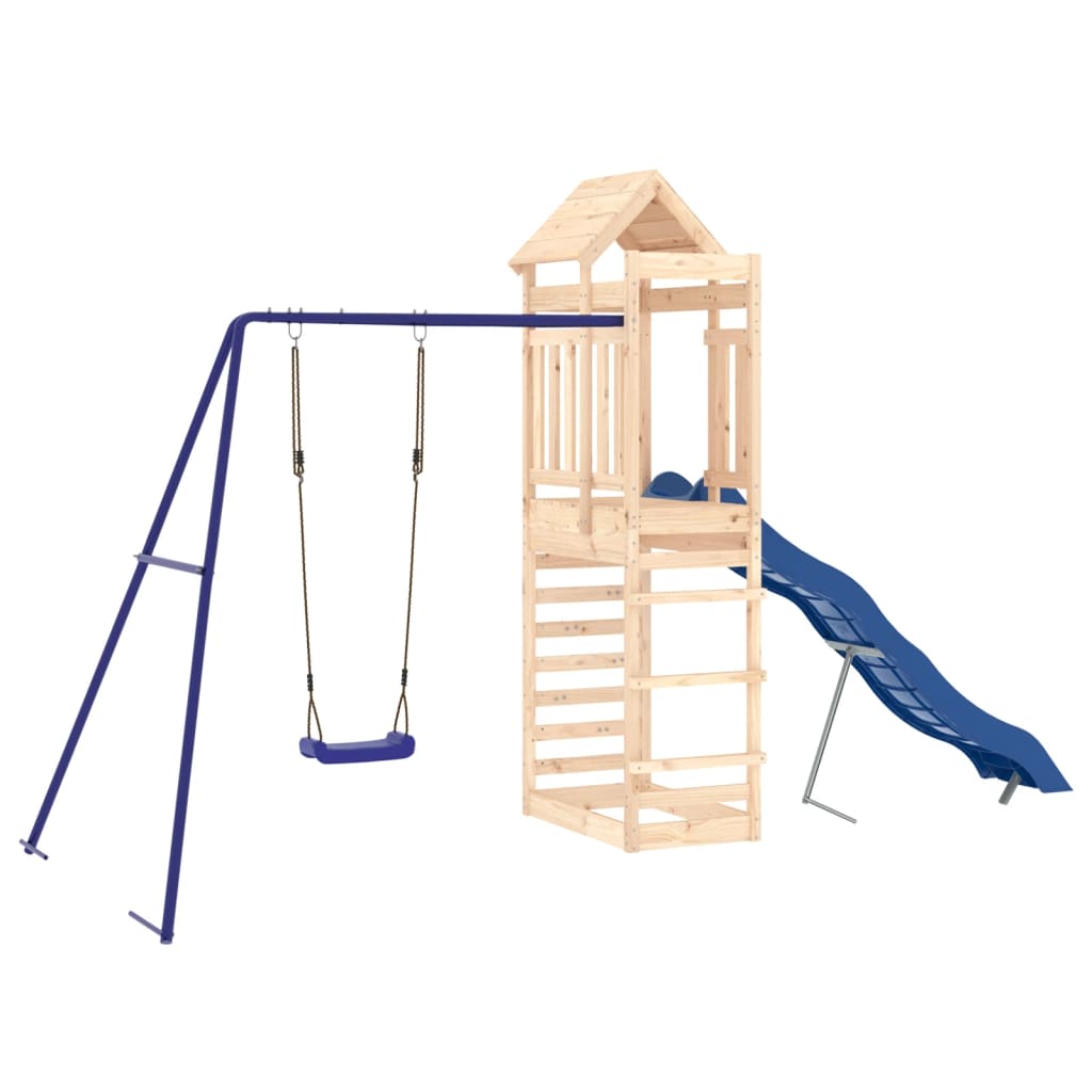 Outdoor Playset Natural Pine, Blue