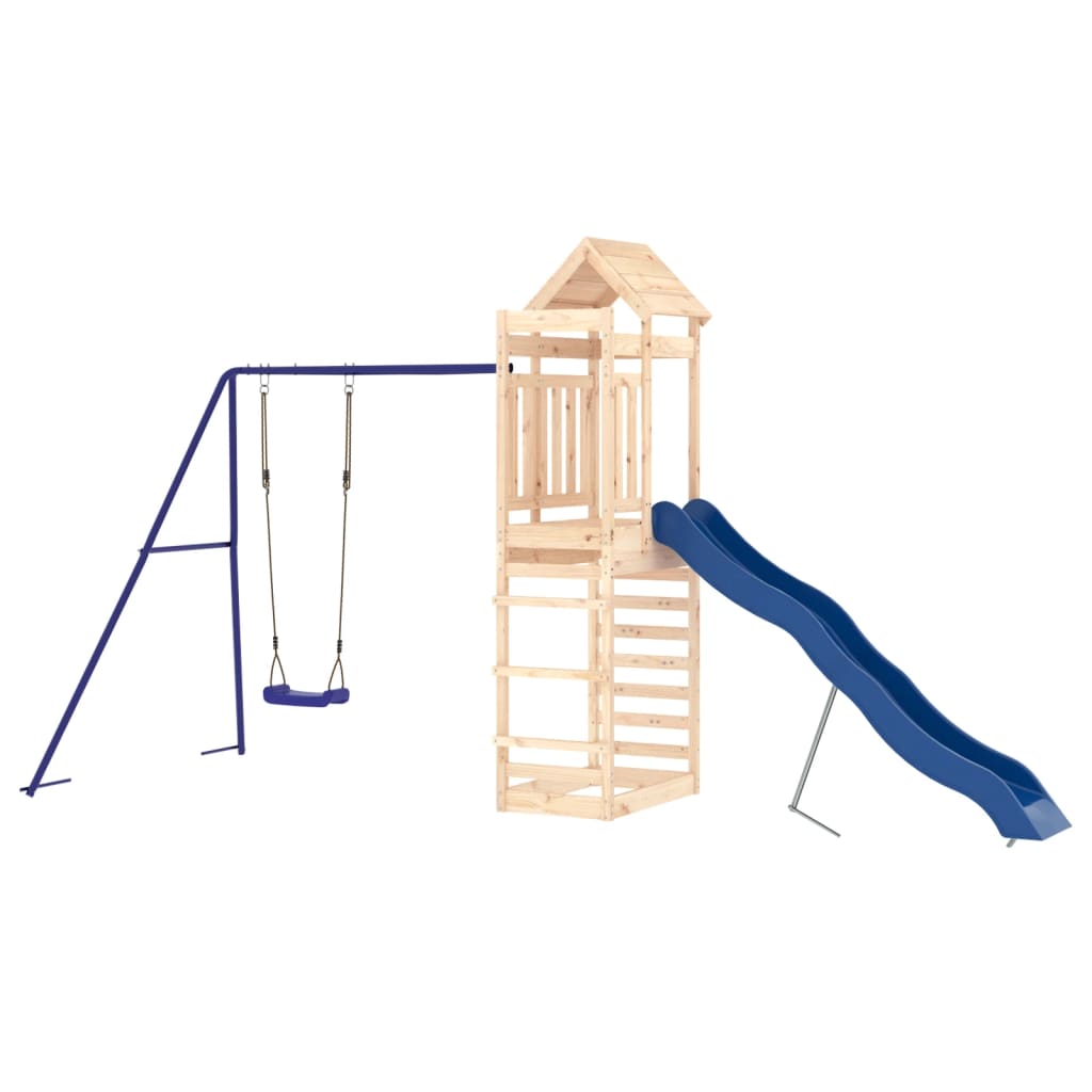 Outdoor Playset Natural Pine, Blue