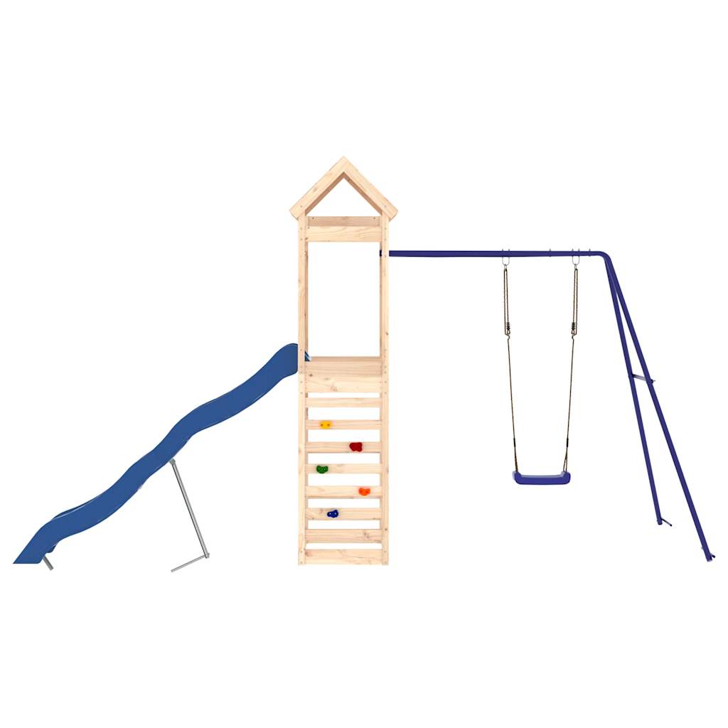 Outdoor Playset Natural Pine, Blue