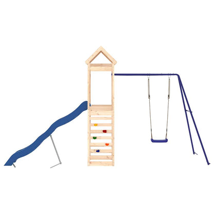 Outdoor Playset Natural Pine, Blue