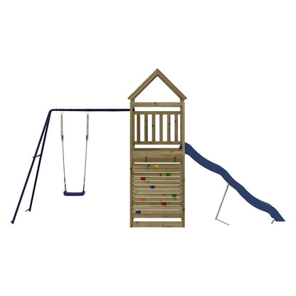 Outdoor Playset Brown and Blue