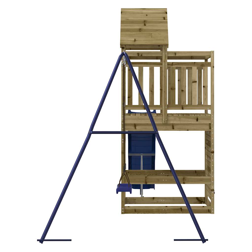 Outdoor Playset Brown and Blue