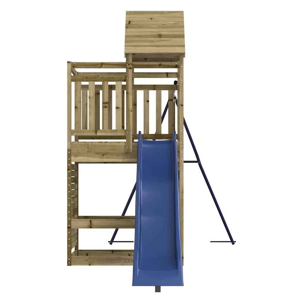 Outdoor Playset Brown and Blue