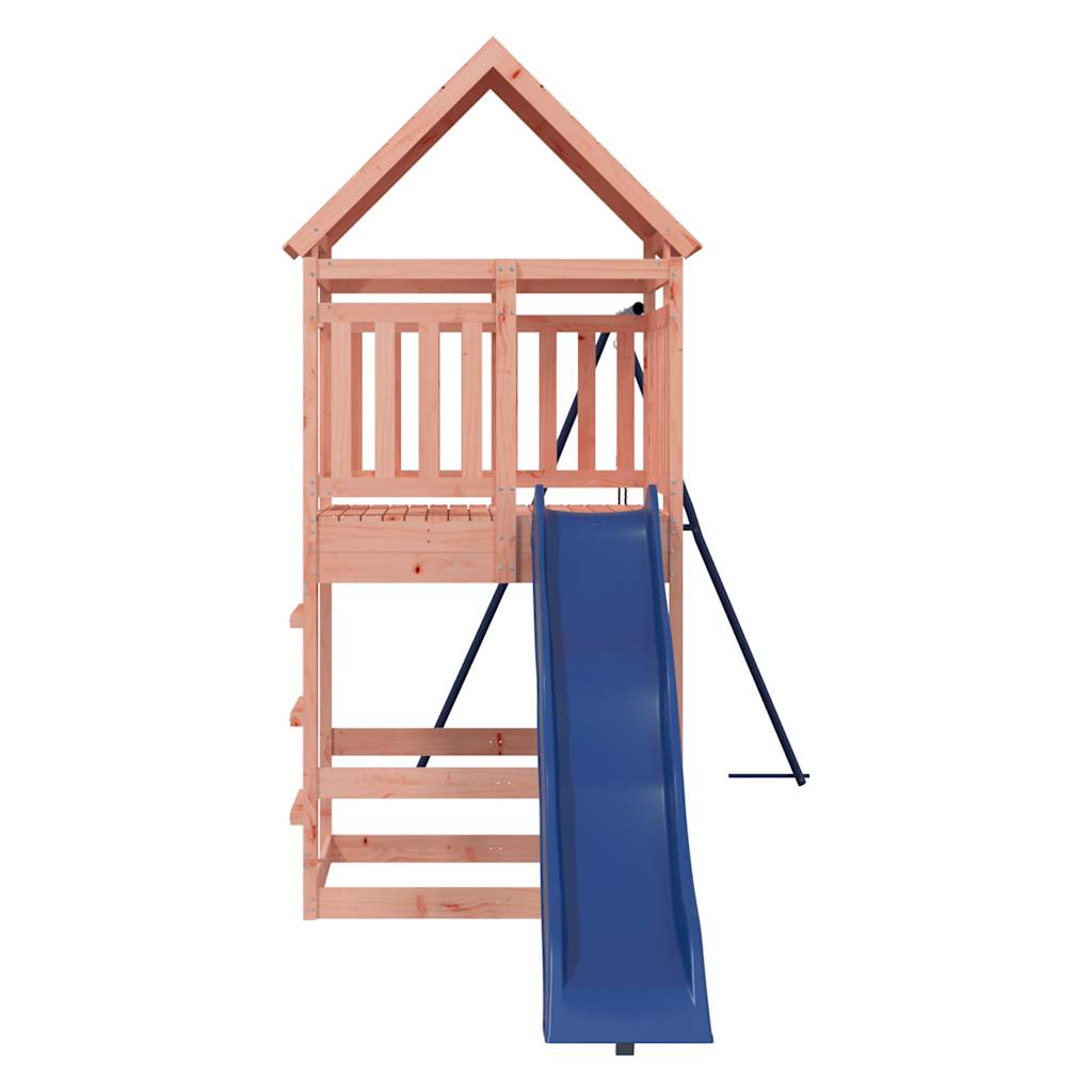 Outdoor Playset Wooden frame with blue bits Solid Douglas wood