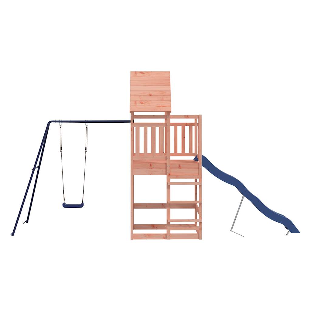 Outdoor Playset Wooden frame with blue bits Solid Douglas wood
