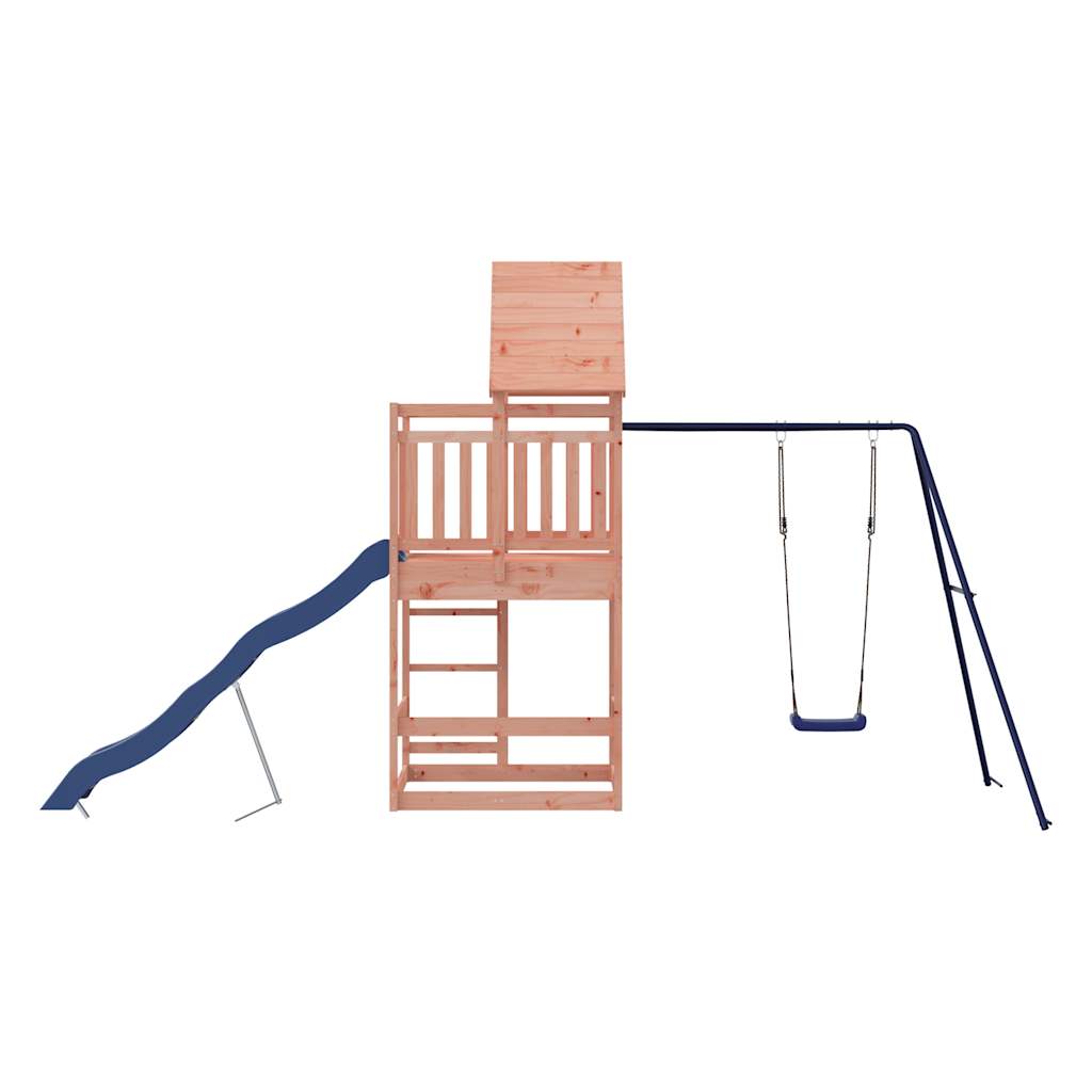 Outdoor Playset Wooden frame with blue bits Solid Douglas wood