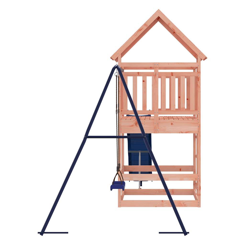 Outdoor Playset Wooden frame with blue bits Solid Douglas wood
