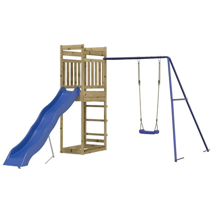 Outdoor Playset Pine Wood, Blue