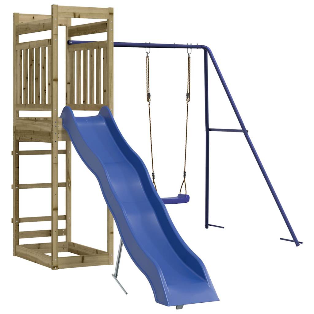 Outdoor Playset Pine Wood, Blue