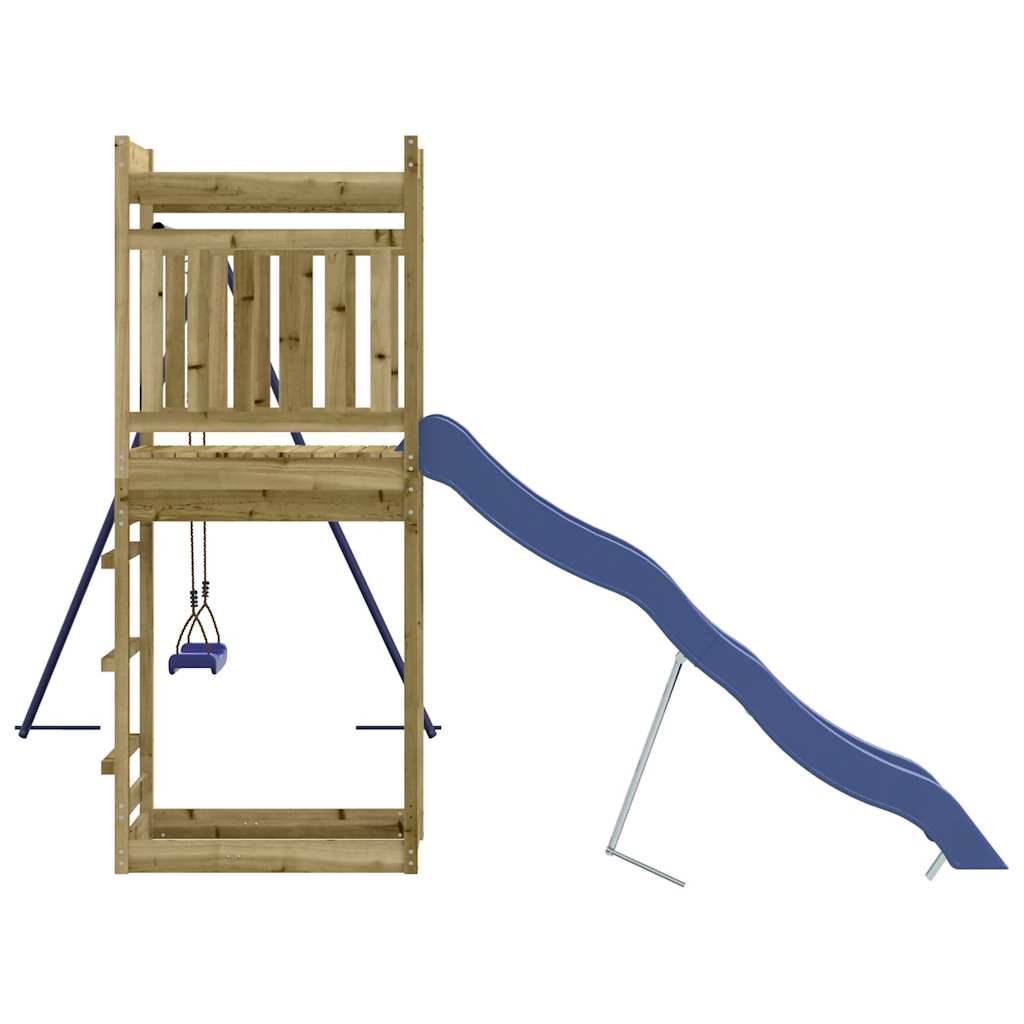 Outdoor Playset Pine Wood, Blue