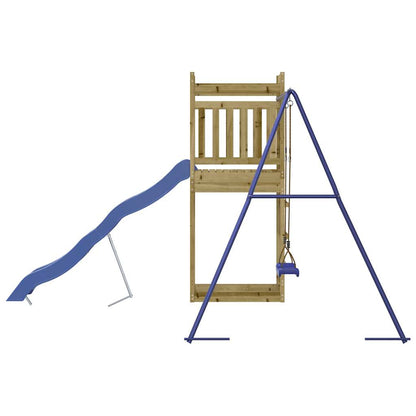 Outdoor Playset Pine Wood, Blue