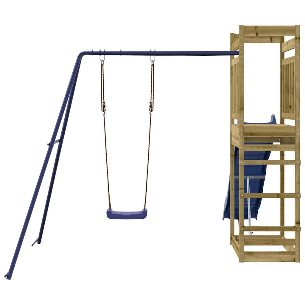 Outdoor Playset Pine Wood, Blue