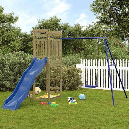 Outdoor Playset Pine Wood, Blue