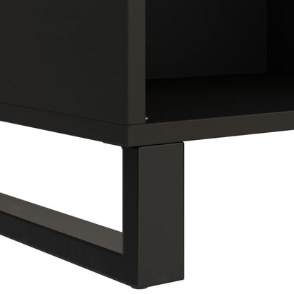 TV Cabinet Natural wood and black Solid mango wood, Iron Medium