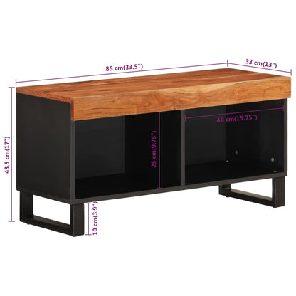 TV Cabinet Natural Wood Solid Acacia Wood Medium TV Cabinet