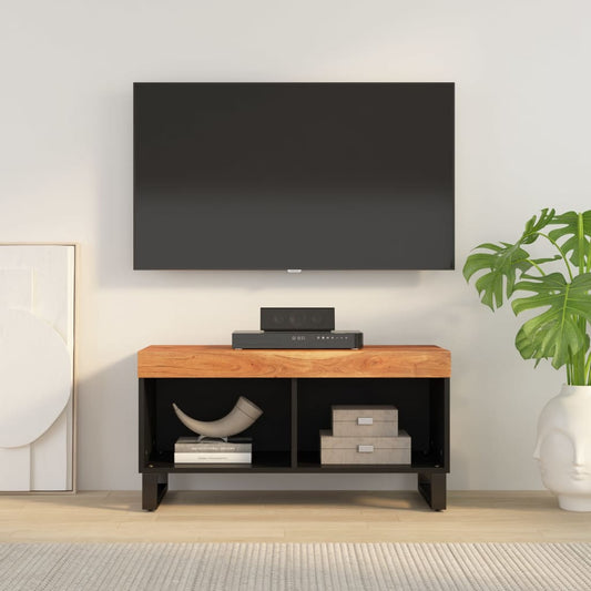 TV Cabinet Natural Wood Solid Acacia Wood Medium TV Cabinet