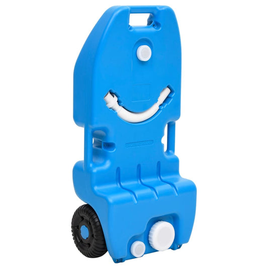 Wheeled Water Tank for Camping 6.6 gal Blue