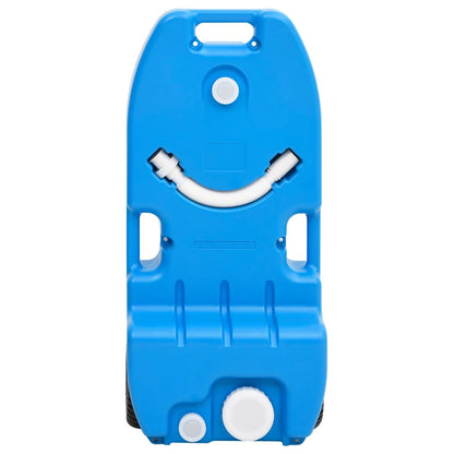 Wheeled Water Tank for Camping 6.6 gal Blue