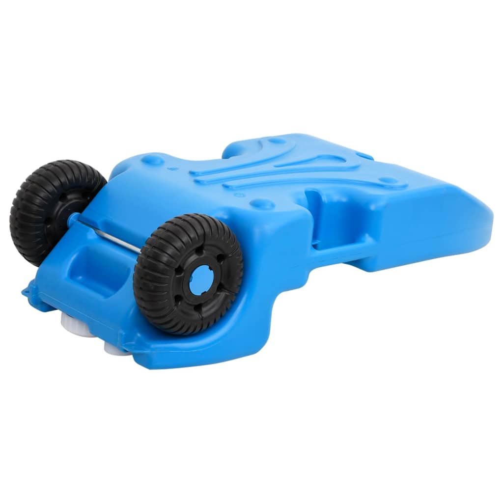 Wheeled Water Tank for Camping 6.6 gal Blue