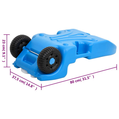 Wheeled Water Tank for Camping 6.6 gal Blue