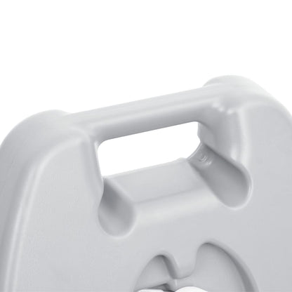 Wheeled Water Tank for Camping 6.6 gal Gray