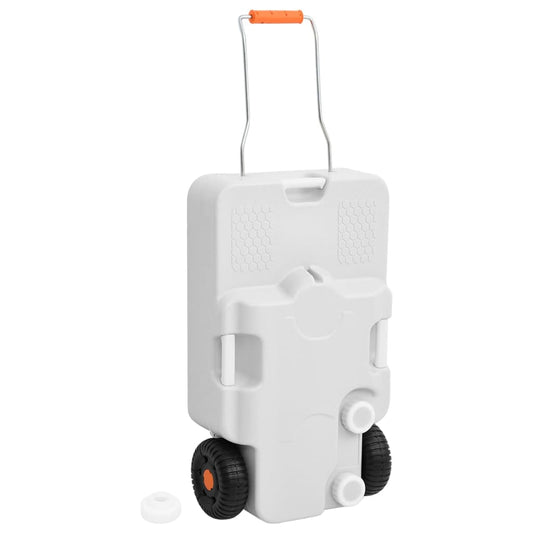 Wheeled Water Tank for Camping 7.9 gal Gray