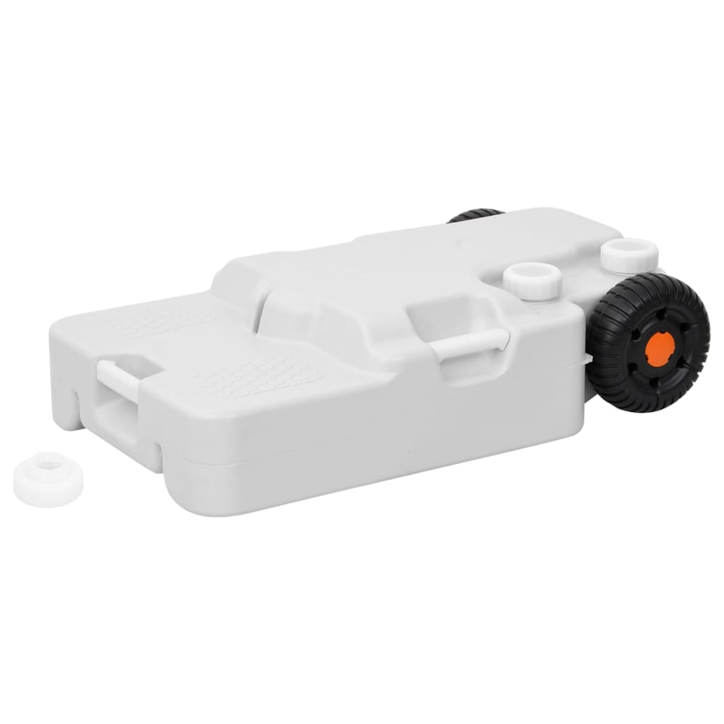 Wheeled Water Tank for Camping 7.9 gal Gray