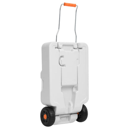 Wheeled Water Tank for Camping 7.9 gal Gray