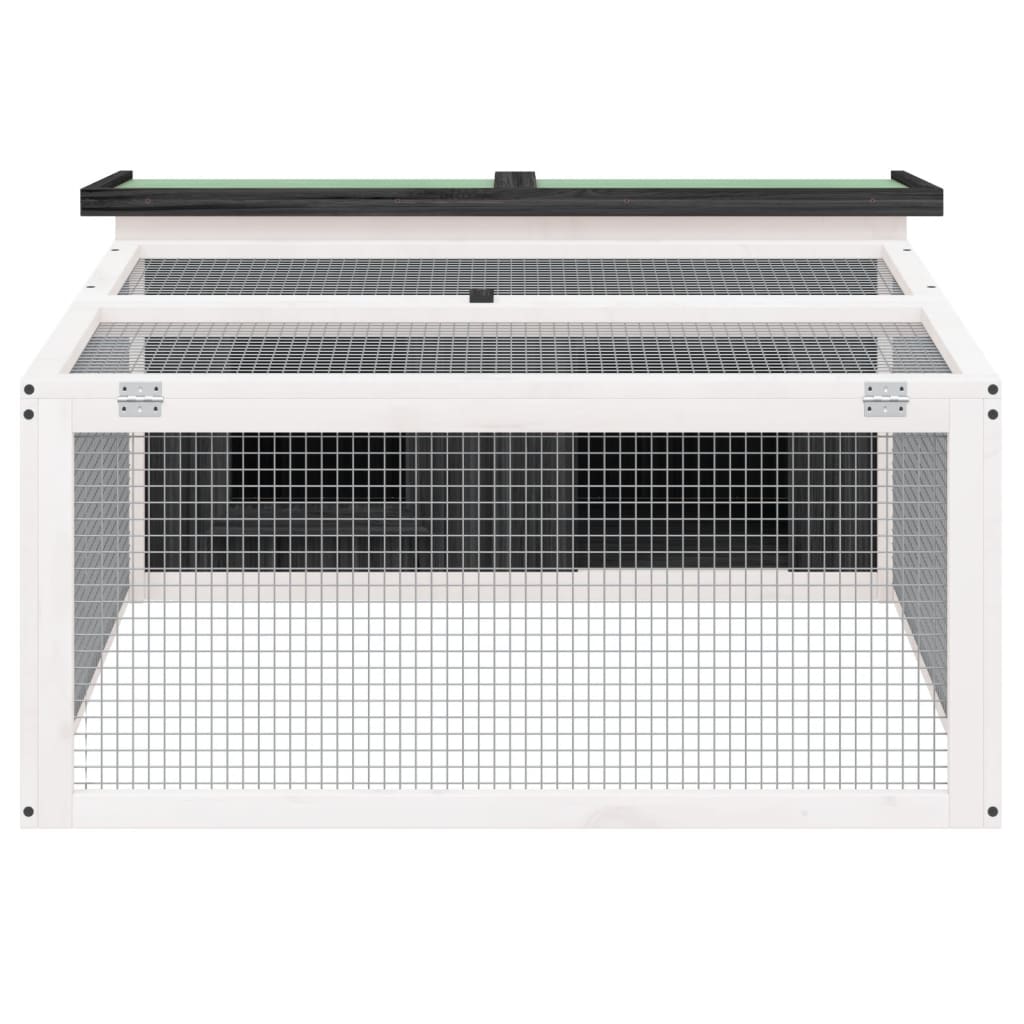 Rabbit Hutch Grey Solid pine wood, plywood, wire mesh