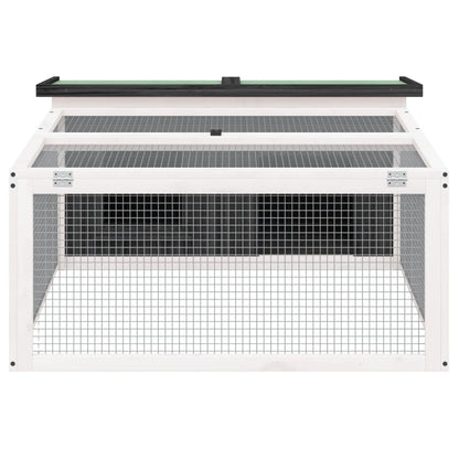 Rabbit Hutch Grey Solid pine wood, plywood, wire mesh