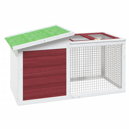 Rabbit Hutch Mocha Solid pine wood Medium Durable Rabbit Hutch
