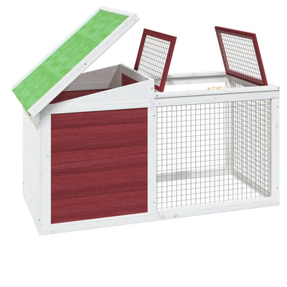 Rabbit Hutch Mocha Solid pine wood Medium Durable Rabbit Hutch