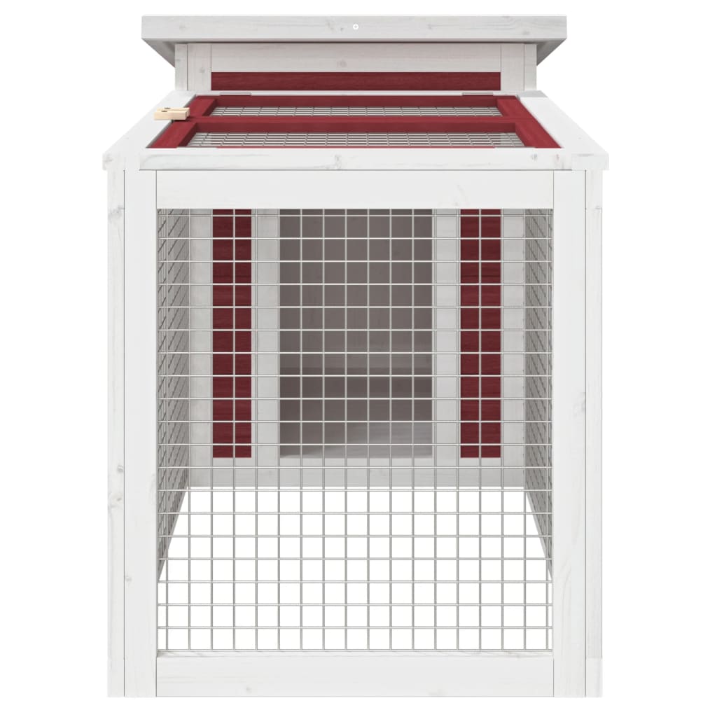 Rabbit Hutch Mocha Solid pine wood Medium Durable Rabbit Hutch