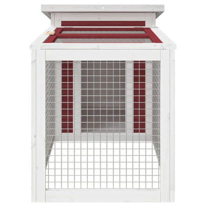 Rabbit Hutch Mocha Solid pine wood Medium Durable Rabbit Hutch