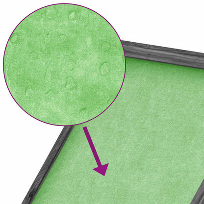 Rabbit Hutch Grey, White, Green Solid Pine Wood, Plywood