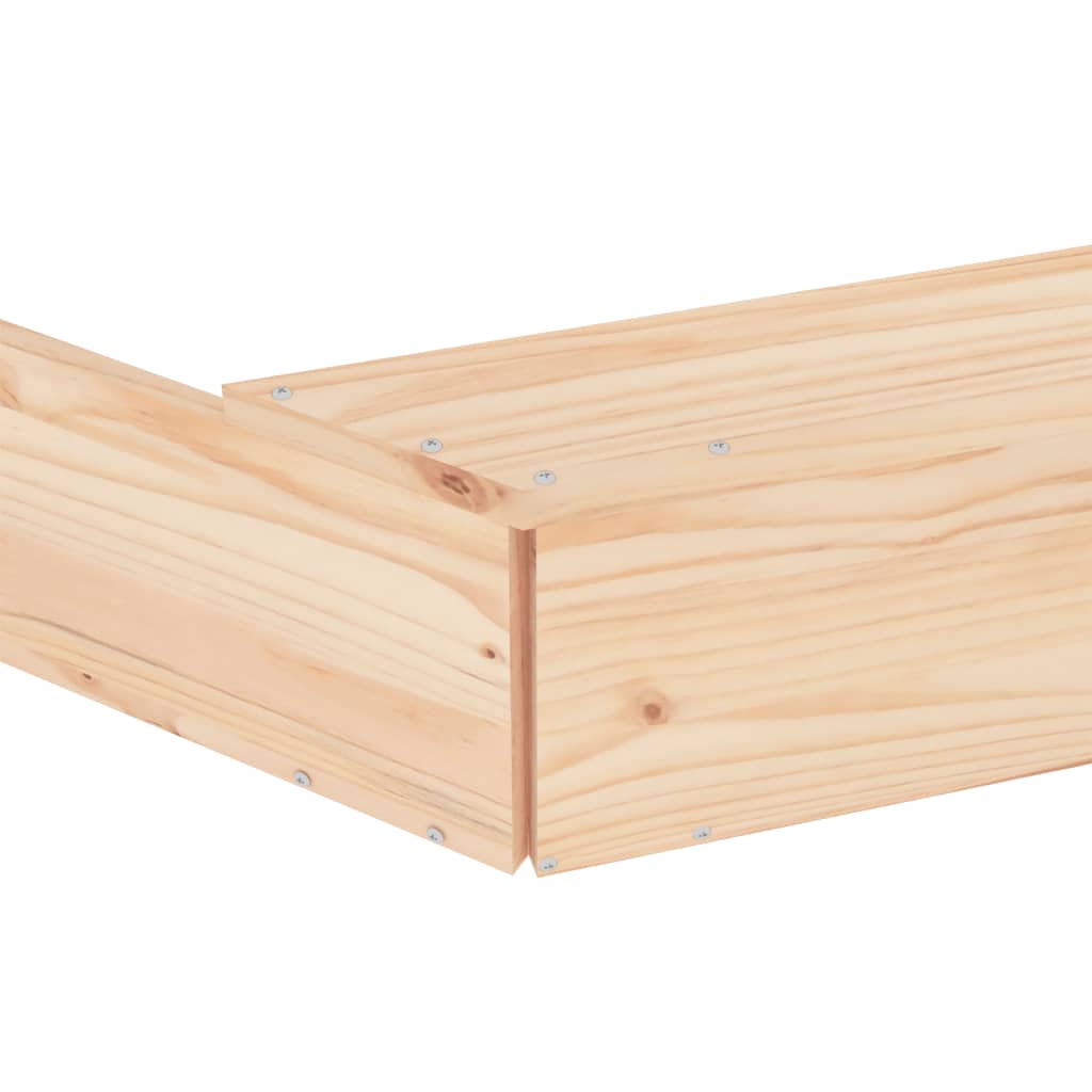 Sandbox Natural wood Solid pine wood Medium Durable Sandpit