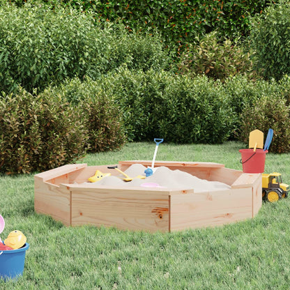 Sandbox Natural wood Solid pine wood Medium Durable Sandpit