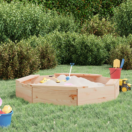 Sandbox Natural wood Solid pine wood Medium Durable Sandpit