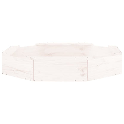 Sandbox White Solid Pine Wood Medium Seats Many Sandbox