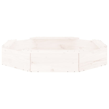 Sandbox White Solid Pine Wood Medium Seats Many Sandbox