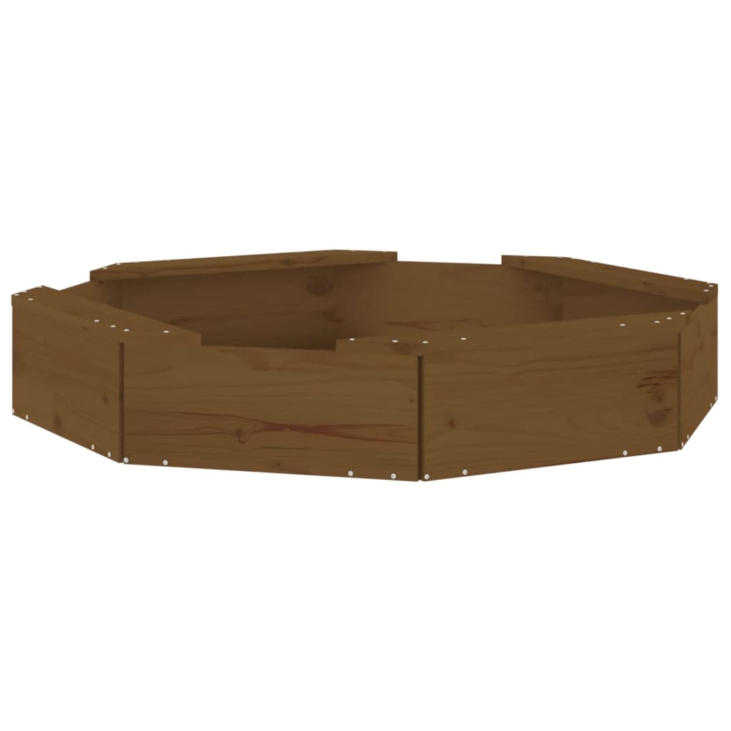 Sandbox Honey brown Solid pine wood Medium Durable Sandbox