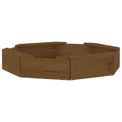 Sandbox Honey brown Solid pine wood Medium Durable Sandbox