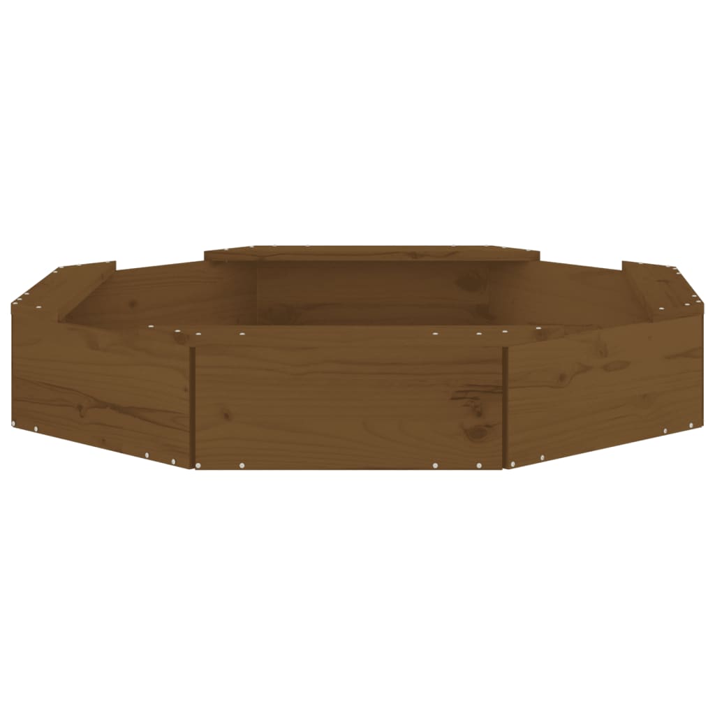 Sandbox Honey brown Solid pine wood Medium Durable Sandbox
