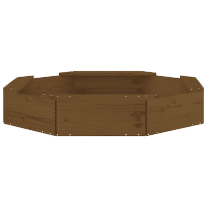 Sandbox Honey brown Solid pine wood Medium Durable Sandbox