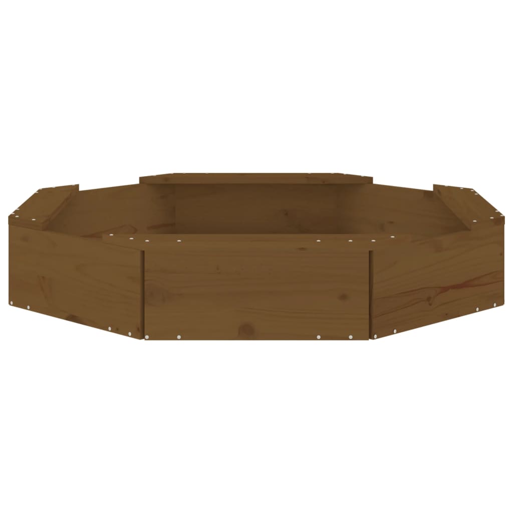 Sandbox Honey brown Solid pine wood Medium Durable Sandbox